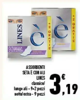 Conad Superstore Lines Assorbenti Seta E Con Ali offerta