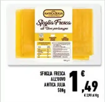 Antica Julia Sfoglia Fresca All'uovo 500 G