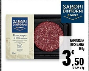 Conad Superstore Hamburger Di Chianina offerta