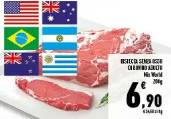 Conad Superstore Bistecca Senza Ossodi Bovino Adulto Mix World offerta