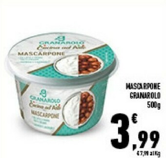 Conad Superstore Granarolo Mascarpone Cremoso 500 G(ml) offerta