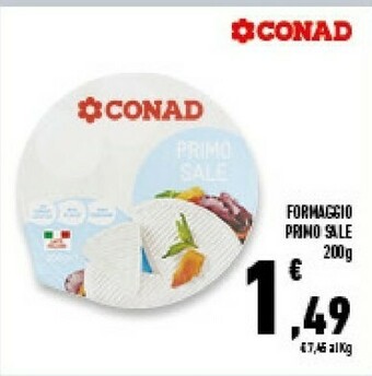 Conad Superstore Conad - Formaggio Fresco Primo Sale 200 G(ml) offerta