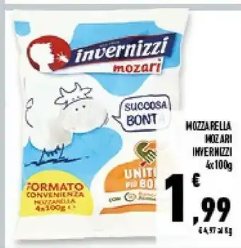 Conad Superstore Invernizzi Mozzarella Mozari 400 G offerta