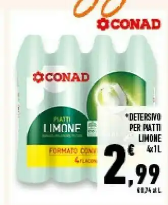 Conad Conad Detersivo Per Piatti Limone offerta