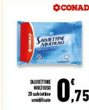 Conad Conad Salviettine Multiuso offerta
