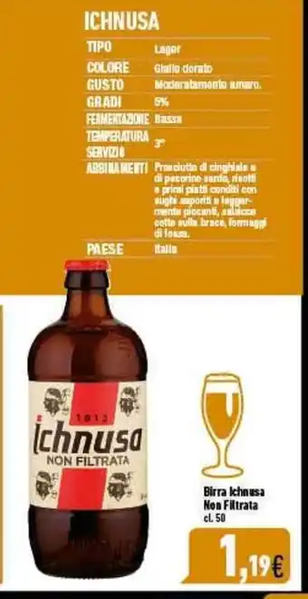 C+C Italmarket Birra Ichnusa Non Filtrata cl. 50 offerta