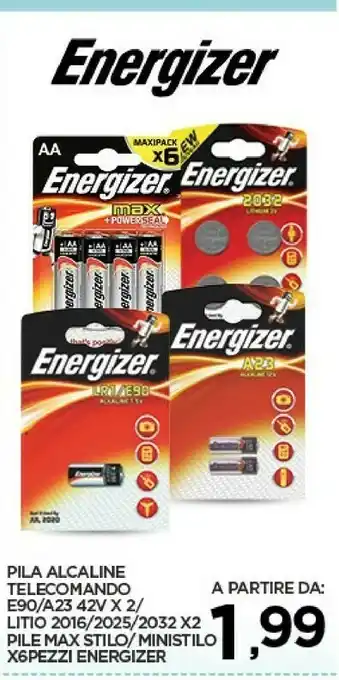 Energizer Pila Alcaline Telecomando E90