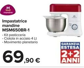 Carrefour Mandine Impastatrice MSM650BR-1 offerta