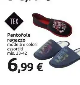 Carrefour Pantofole Ragazzo offerta