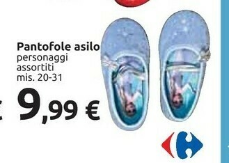 Carrefour Pantofole Asilo offerta