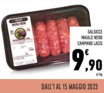 Conad SALSICCE MAIALE NERO CAMPANO LACIS offerta