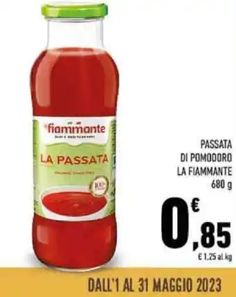 Conad PASSATA DI POMODORO LA FIAMMANTE 680 g offerta