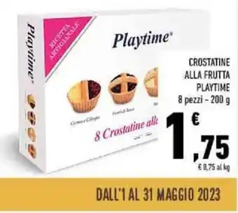 Conad CROSTATINE ALLA FRUTTA PLAYTIME 8 pezzi - 200 g offerta