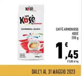 Conad CAFFÈ ARMONIOSO 250KOSE 250 g g offerta