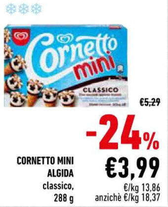 Conad CORNETTO MINI ALGIDA 288 g offerta