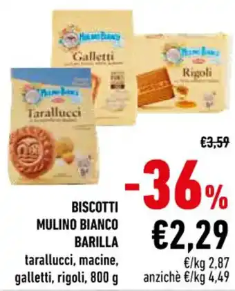 Conad BISCOTTI MULINO BIANCO BARILLA 800 g offerta