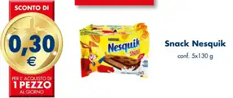 Esselunga Snack Nesquik conf. 5x130 g offerta