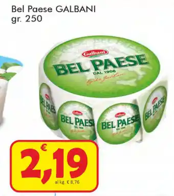 Paghi Poco Galbani Bel Paese 250gr. offerta