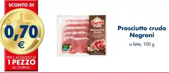 Esselunga Prosciutto crudo Negroni 100 g offerta