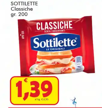 Paghi Poco Sottilette Classiche 200gr. offerta