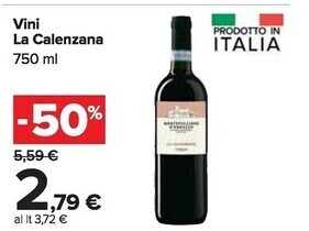 Carrefour Market La calenzana vini offerta