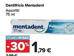 Carrefour Market Mentadent dentifricio offerta