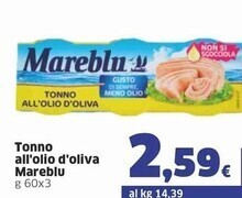 Sigma Mareblu tonno all'olio oliva offerta