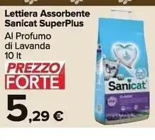 Carrefour Market Sanicat lettiera assorbente superplus offerta