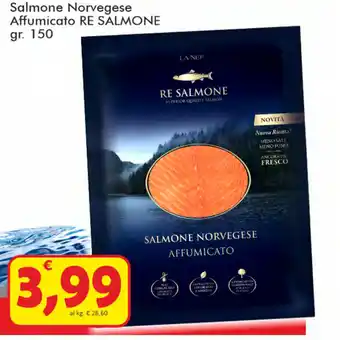Paghi Poco Re Salmone Salmone Norvegese Affumicato 150gr. offerta