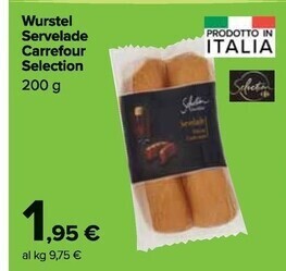 Carrefour Market Selection carrefour wurstel servelade offerta