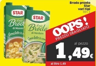 Sigma Star brodo pronto offerta