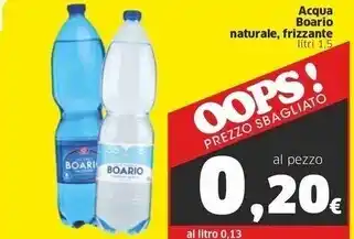 Sigma Boario acqua offerta