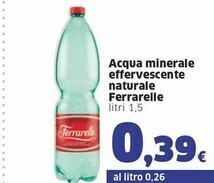 Sigma Ferrarelle acqua minerale effervescente naturale offerta