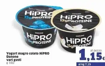 Sigma Danone yogurt magro colato hipro offerta