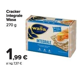 Carrefour Market Wasa cracker integrale offerta
