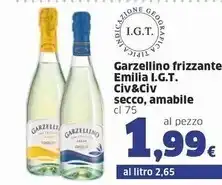 Sigma Civ & civ garzellino frizzante emilia igt offerta