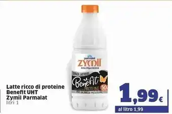 Sigma Parmalat latte ricco di proteine benefit uht zymil offerta