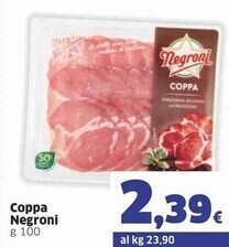 Sigma Negroni coppa offerta