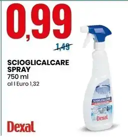 Eurospin Dexal scioglicalcare spray offerta