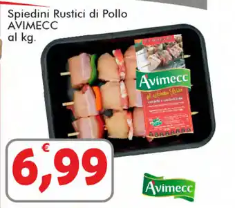 Paghi Poco Avimecc Spiedini Rustici di Pollo offerta