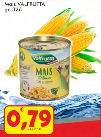 Paghi Poco Valfrutta Mais 326gr. offerta
