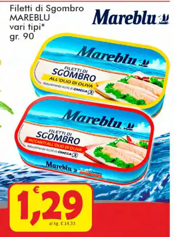 Paghi Poco Mareblu Filetti di Sgombro 90gr. offerta