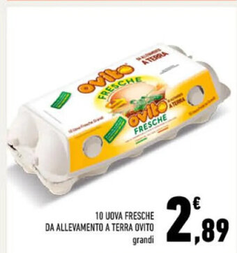 Conad 10 UOVA FRESCHE DA ALLEVAMENTO A TERRA OVITO grandi offerta