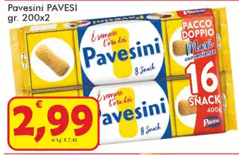 Paghi Poco Pavesi Pavesini 200gr. x 2 offerta