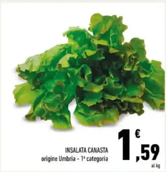 Conad INSALATA CANASTA origine Umbria - 1 categoria offerta