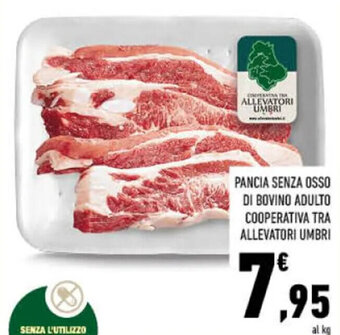 Conad PANCIA SENZA OSSO DI BOVINO ADULTO COOPERATIVA TRA ALLEVATORI UMBRI offerta