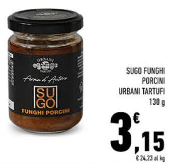 Conad SUGO FUNGHI PORCINI URBANI TARTUFI 130 g offerta