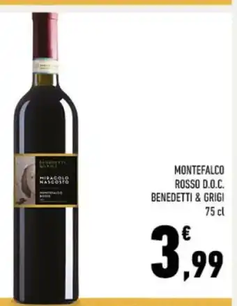Conad MONTEFALCO ROSSO D.O.C. BENEDETTI & GRIGI 75 cl offerta