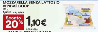 Coop MOZZARELLA SENZA LATTOSIO BENE SÌ COOP 125 g offerta