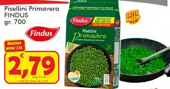 Paghi Poco Findus Pisellini Primavera 700gr. offerta